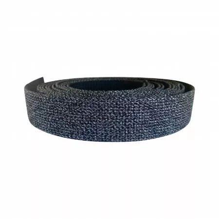 Glitter Webbing Black 1-1/4" wide