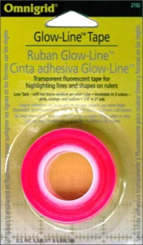 Glow-Line Tape - transparent fluorescent tape for rulers - 2102
