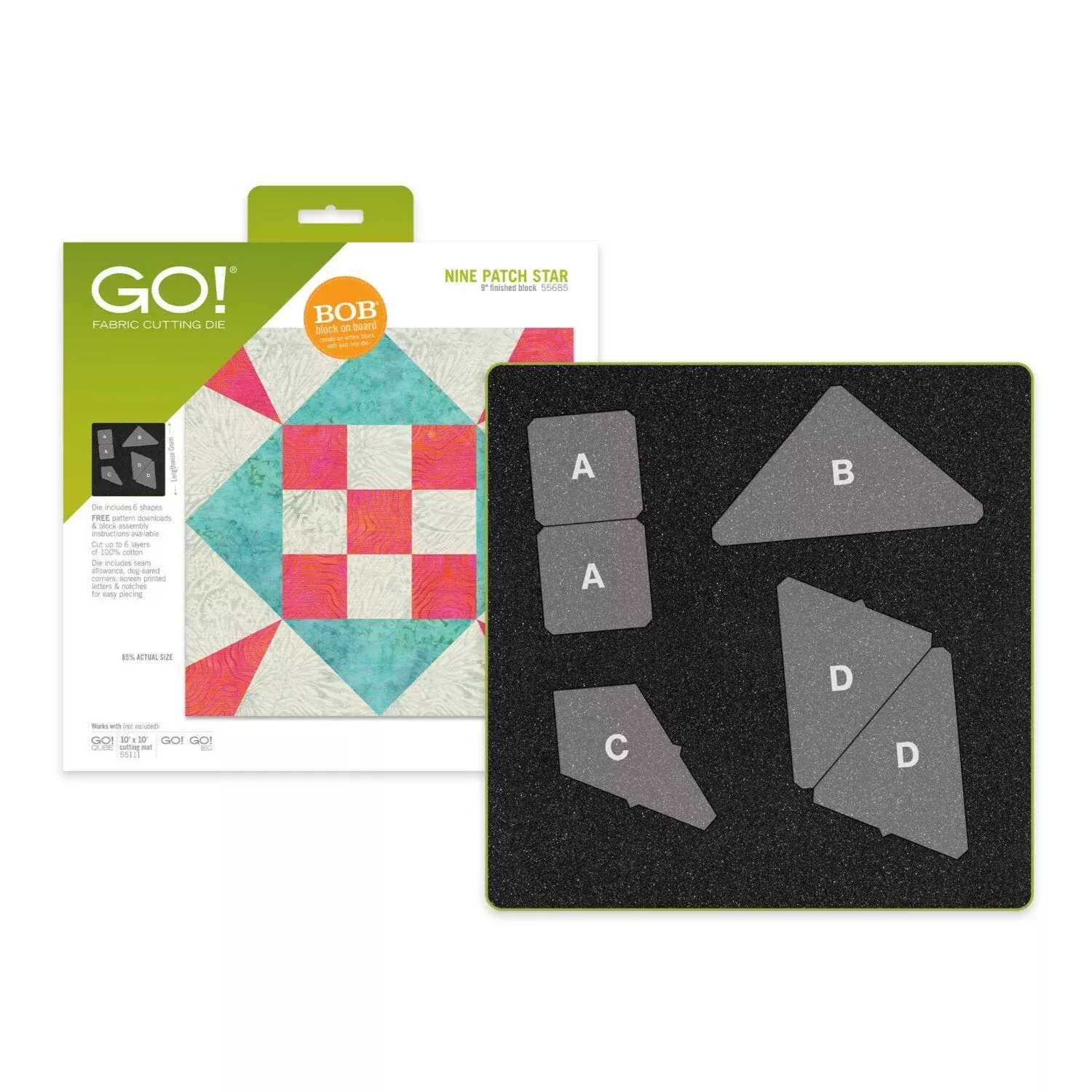 GO! Nine Patch Star 9" Finished