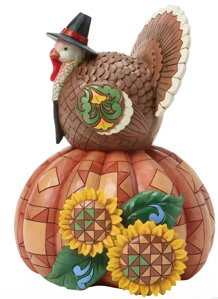 Gobble Greetings-turkey, pumpkin