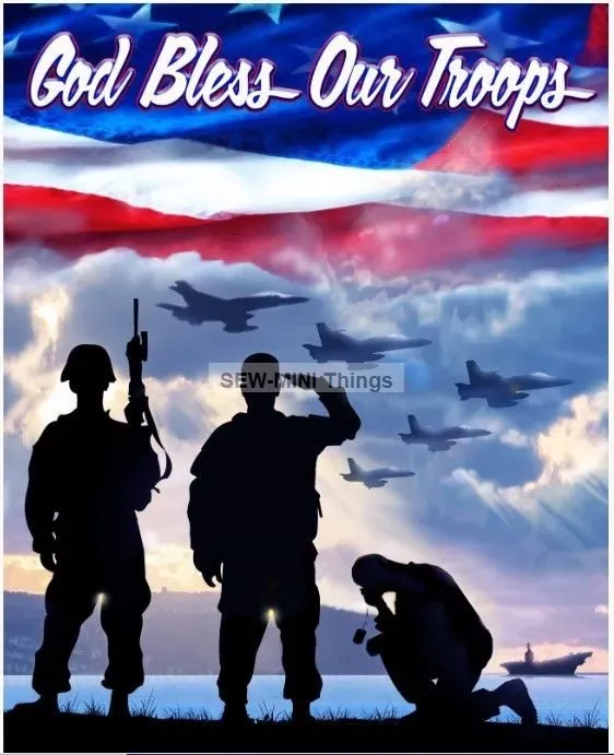 GOD BLESS OUR TROOPS FROM DAVID TEXTILES
