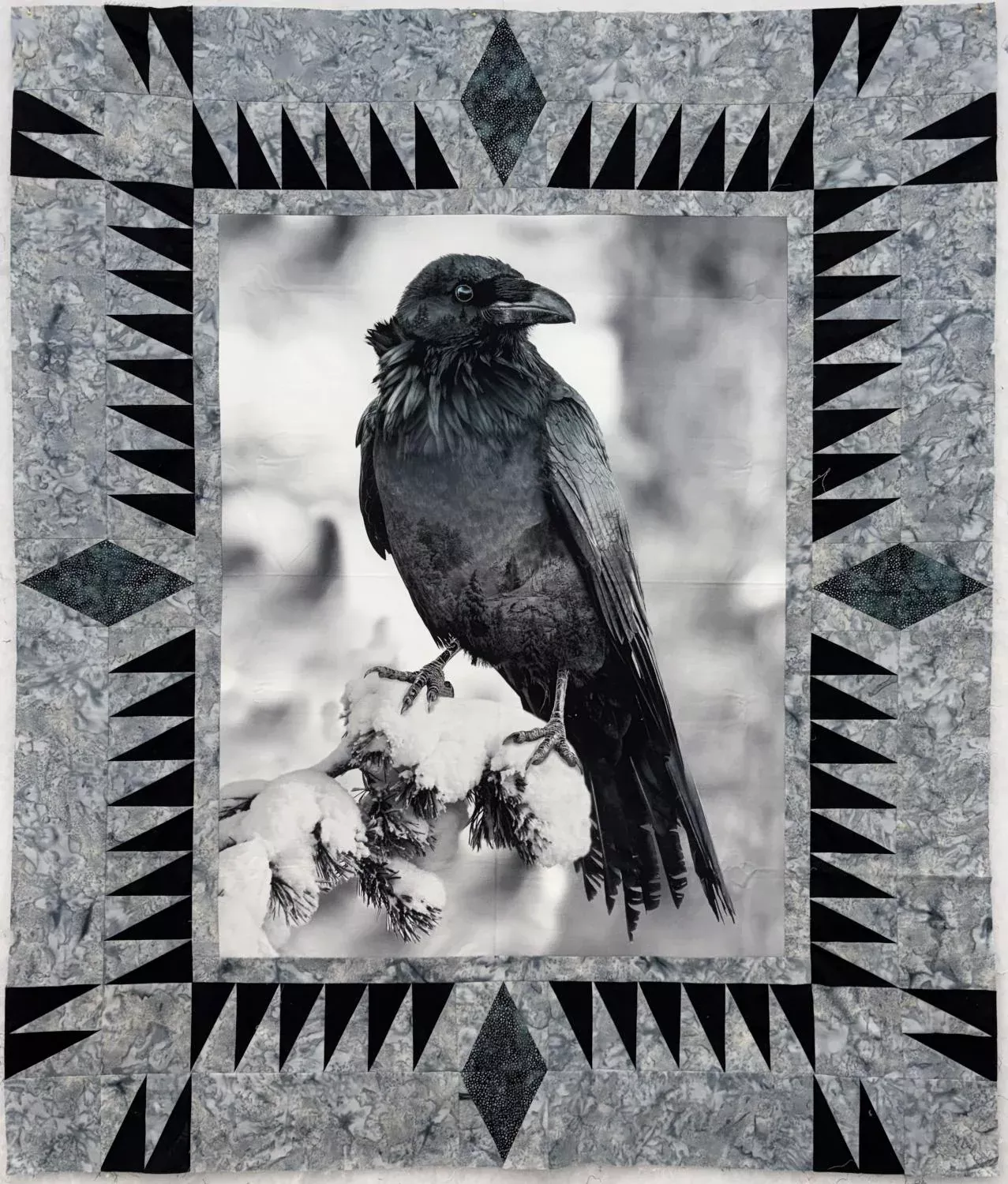 Goth Quilt - SAMPLE PIECED TOP 55" x 65" incl binding