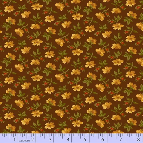 Grasslands Flannel R3823-BROWN 7/8yd End of Bolt Clearance