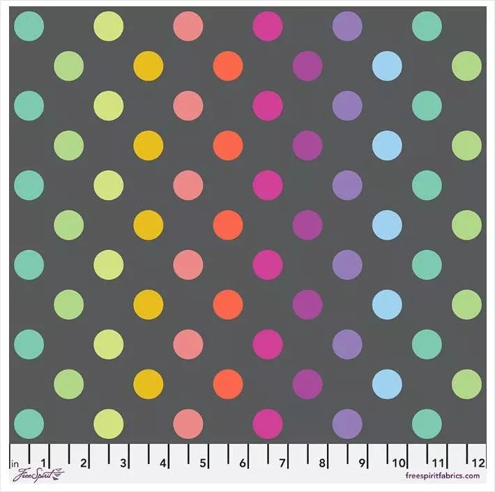 Graywork by Tula Pink - Disco Poms PWTP262.CARBON