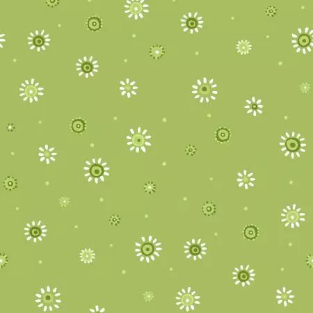 Green Small Flowers : Book Buddies Coordinate - #SB20104-835 - Susybee