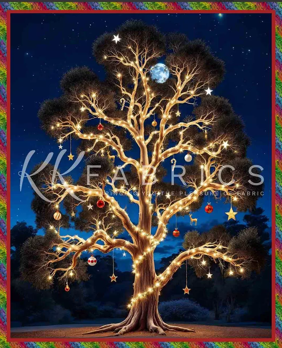 Gum Tree Christmas Panel by Melvale Design Studio by KK Fabrics (163)