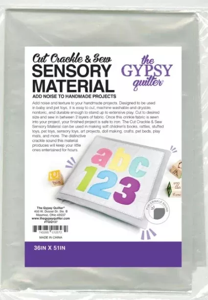 The Gypsy Quilter - Cut Crackle & Sew Sensory Material 36" x 51"