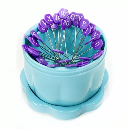 The Gypsy Quilter Magnetic Pin Cup Large Bohemian Blue