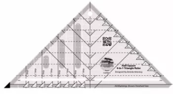 Half Square 4-in-1 Triangle : Ruler - #CGRBH1 - Creative Grids