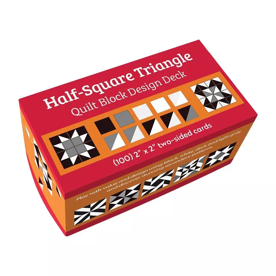 Half-Square Triangle Quilt Block Design Card Deck