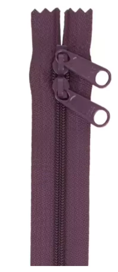 Handbag Zipper 30in Eggplant
