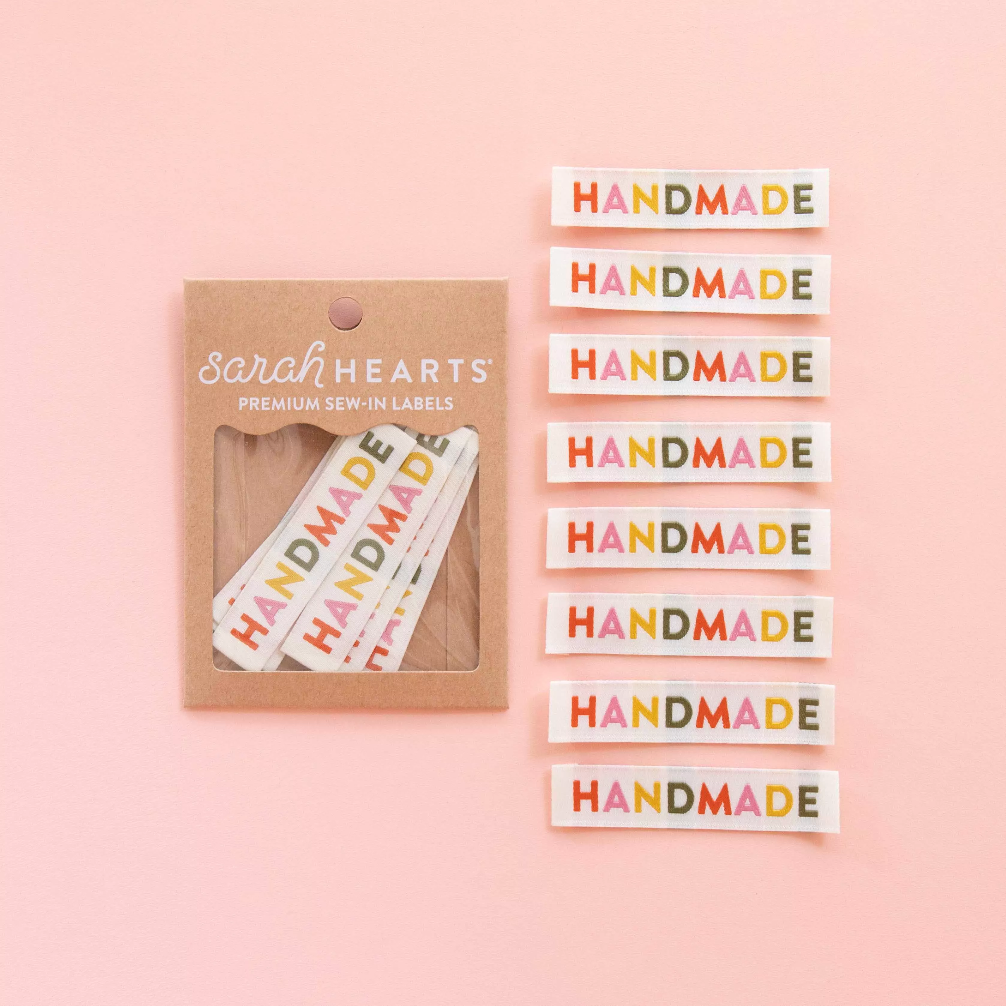 Handmade Woven Sewing Labels - Muted Colors