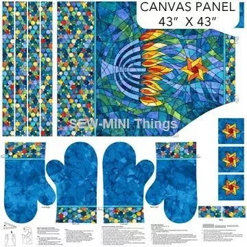 HANUKKAH LIGHTS FROM NORTHCOTT FABRICS