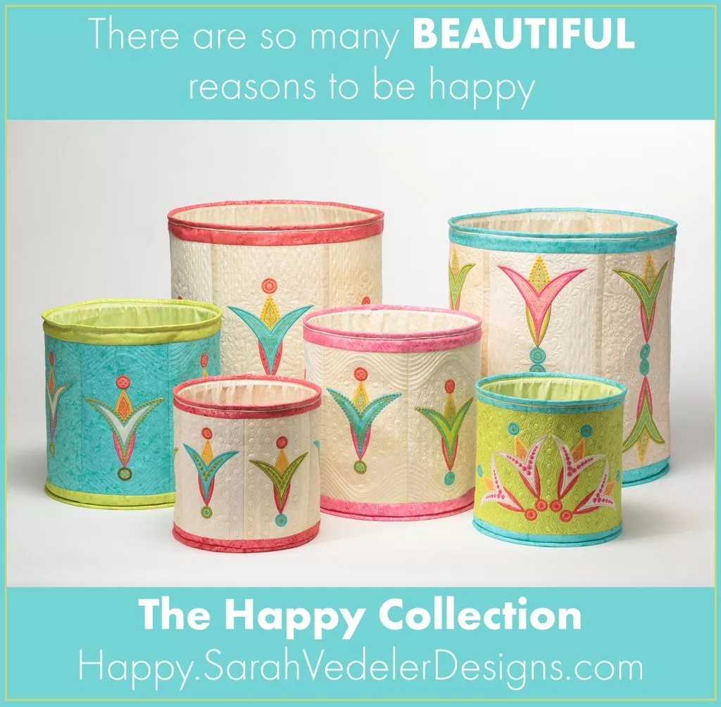 Happy Popups Collection Embroidery CD by Sarah Vedeler