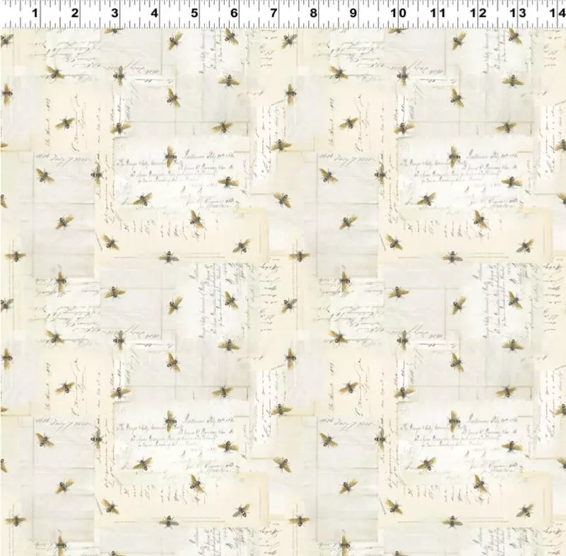Harmony by Clothworks - Bees Light Cream - Y4588-2