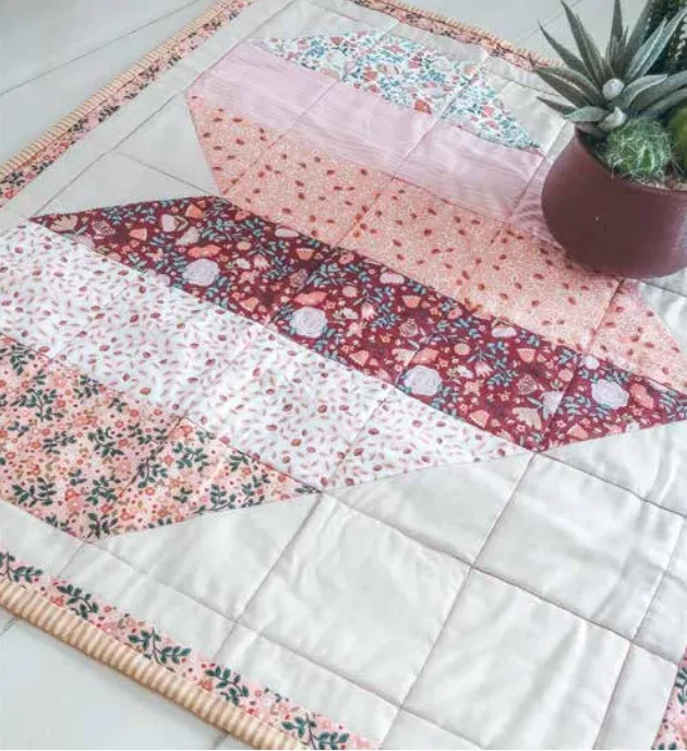 Heart Table Topper (Downloadable Sewing Pattern)
