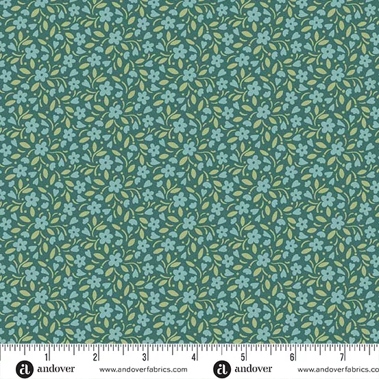 Heartland Hearts and Flowers-Dark Teal