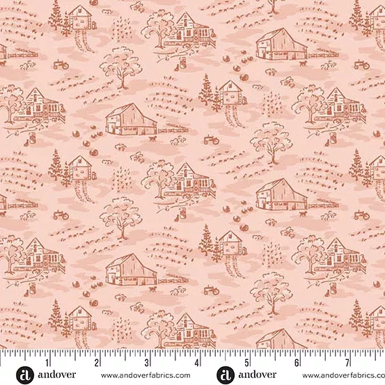 Heartland Little Toile- Peachy