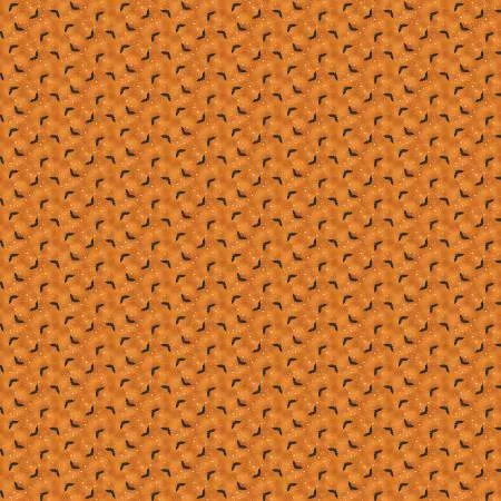 Hello Halloween : Bats Orange - #MU-298-O - Andover