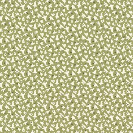 Hello Halloween : Haunted Green - #MU-297-G - Andover