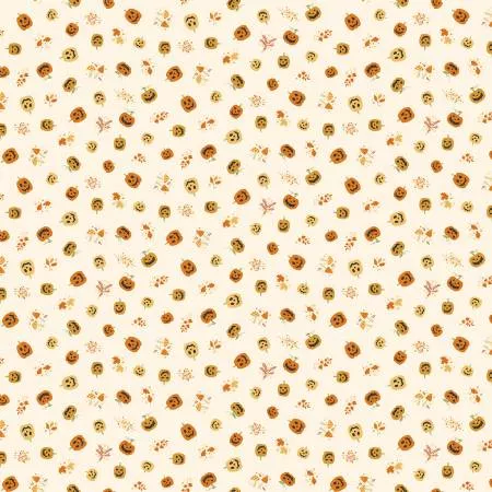 Hello Halloween : Pumpkins Cream - #MU-296-Q - Andover