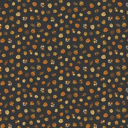 Hello Halloween : Pumpkins Gray - #MU-296-S - Andover