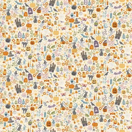 Hello Halloween : Spellbound Cream - #MU-295-Q - Andover