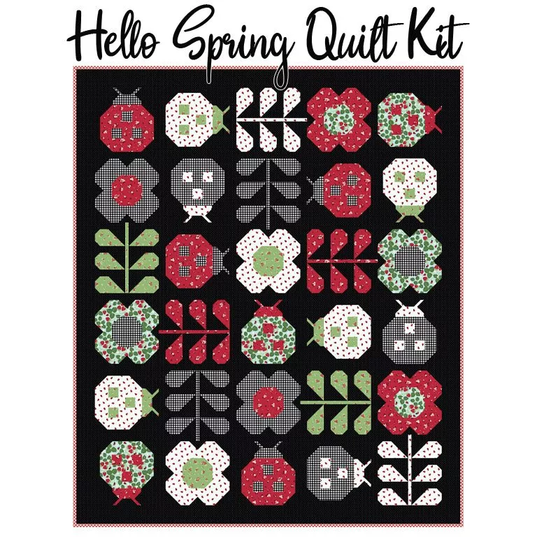 Hello Spring Quilt Kit with Little Ladybug from Riley Blake