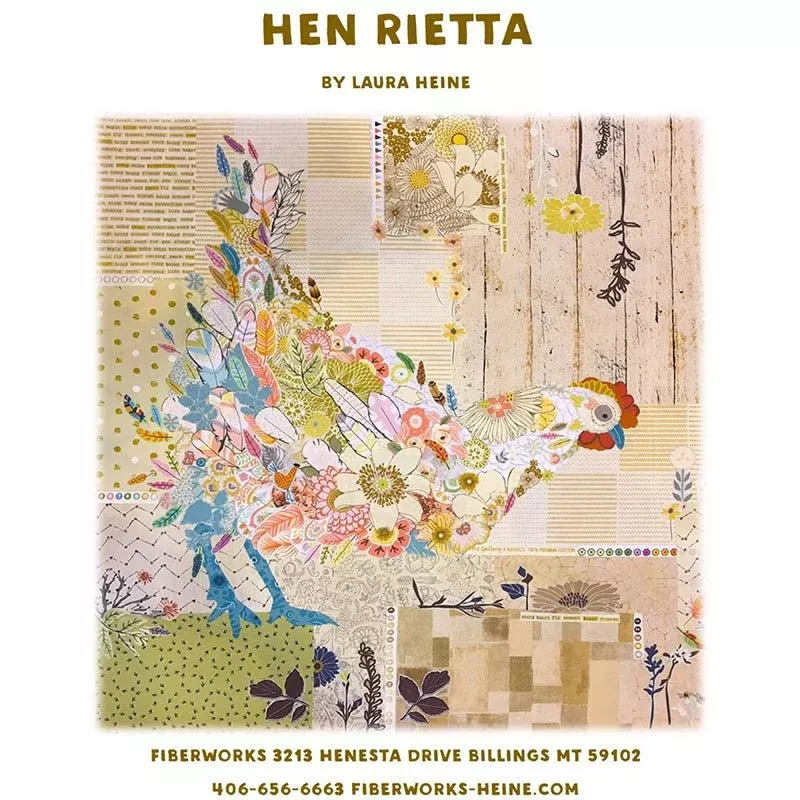 Hen Rietta Collage Pattern by Fiberworks Inc