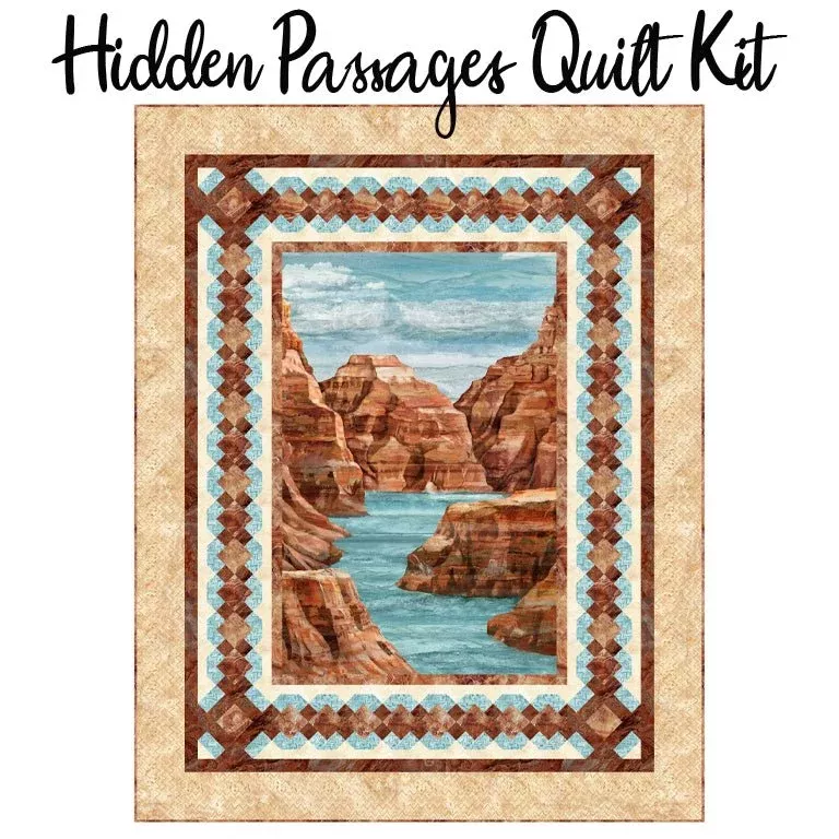 Hidden Passages Quilt Kit with Stonehenge Canyon from Northcott