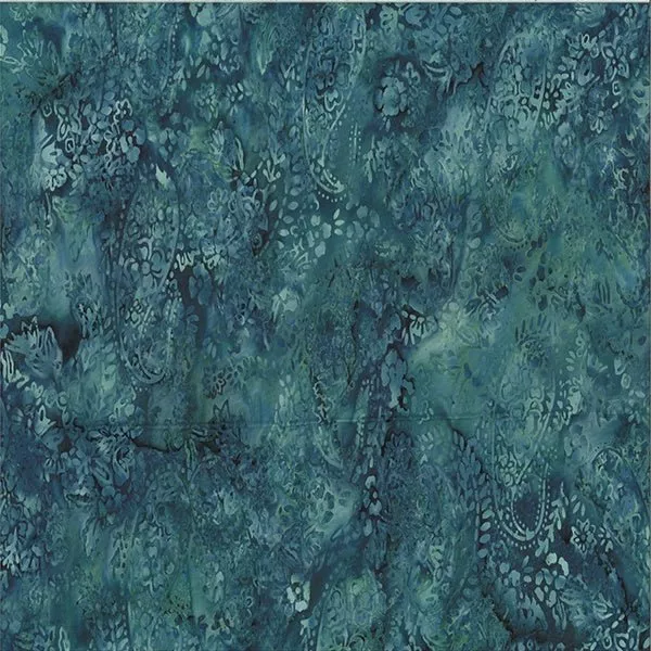 Hoffman Bali Batik Paisley V2515-21 Teal ^