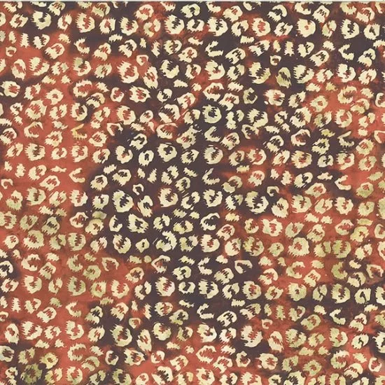Hoffman Congo Bay Batiks Cheetah Pecan 1 Yard Cut