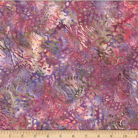 Hoffman Fabrics Jelly Fish Batiks Passion Tea Tiger Shell Fabric ONLINE PURCHASE ONLY