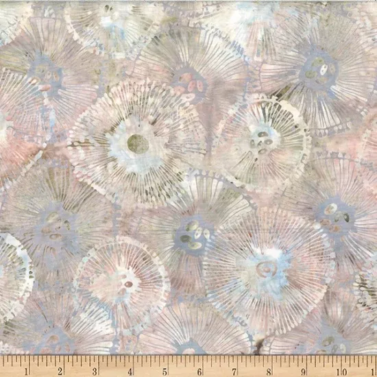 Hoffman Fabrics Jelly Fish Batiks Sand Dollar Abstract Sea Texture Fabric ONLINE PURCHASE ONLY