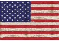 Hoffman Sun Up to Sun Down American FlagPanel T4892-159 ^