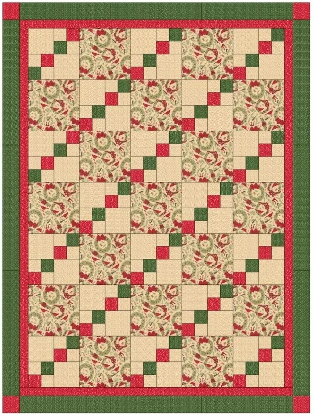 Holiday Cheer Quilt Kit : 54" x 72" Featuring City Lights Pattern - #266581