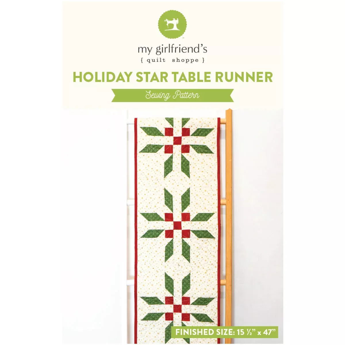 Holiday Stars Table Runner (Downloadable Sewing Pattern)