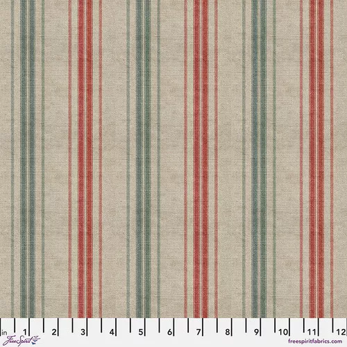 Holidays Past in Multi Stripe by FreeSpirit Fabrics PWTH207