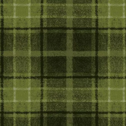 Holly Jolly Flannel Big Plaid- Green