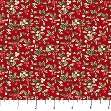 Home for Christmas - Northcott - Mistletoe Red - DP28931-24