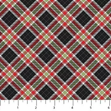 Home for Christmas - Northcott - Plaid Black - DP28928-99