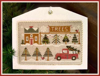 Hometown Holiday - Tree Lot Cross Stitch Pattern - #15-2623 - Little House Needleworks