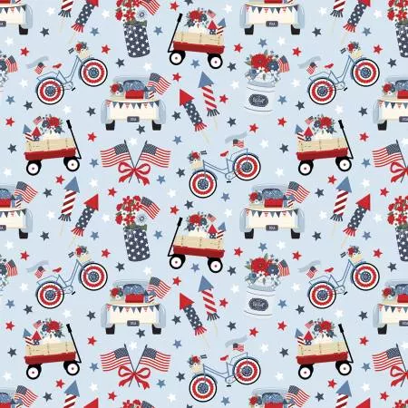Hooray for the USA : Main Light Blue - #C18690R-LTBLUE - Dani Mogstad