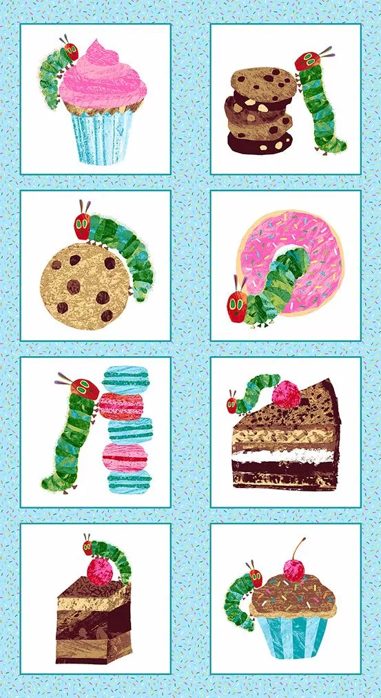 AND Hungry Caterpillar - Bake Shop A-757-B - Cotton Fabric