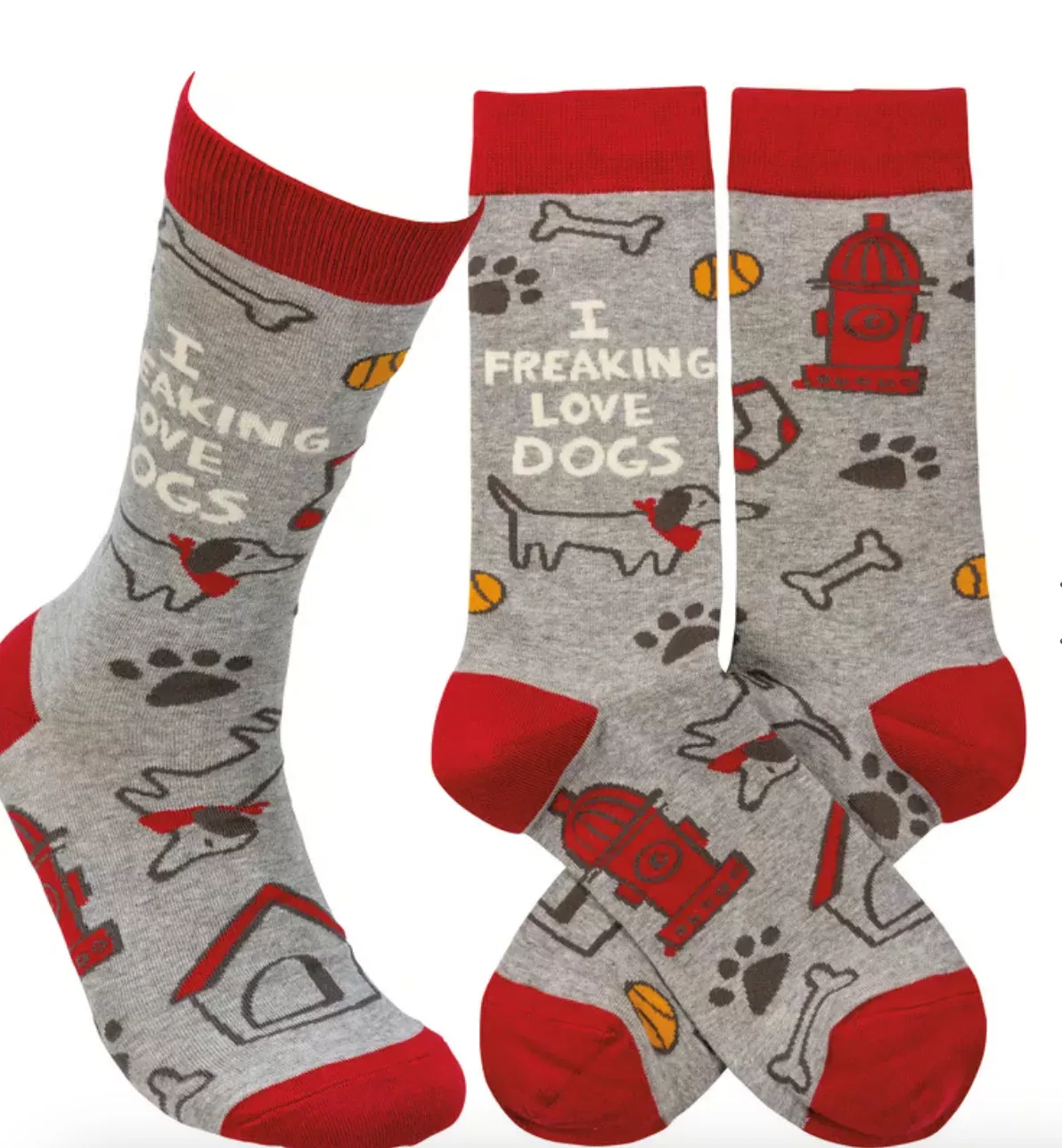 I Freaking Love Dogs Socks