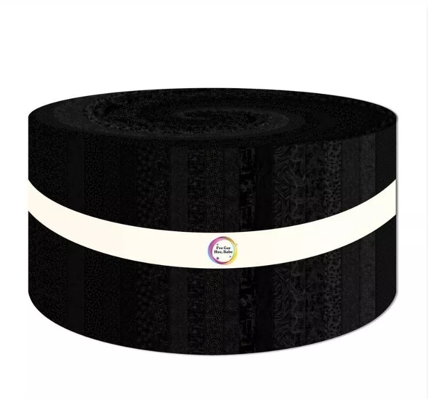 I've Got Hue, Babe - Pitch Dark - Blank Quilting - Jelly Roll - 2.5" x 40pc HFB1DRHG.PITCHDARK