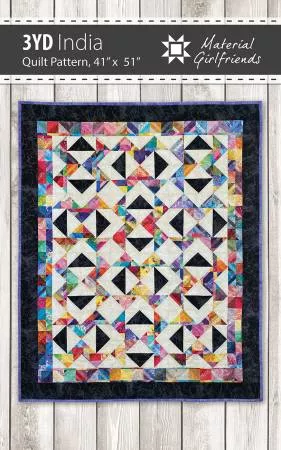 India : 3 Yard Quilt Pattern - #MG101 - Material Girlfriends