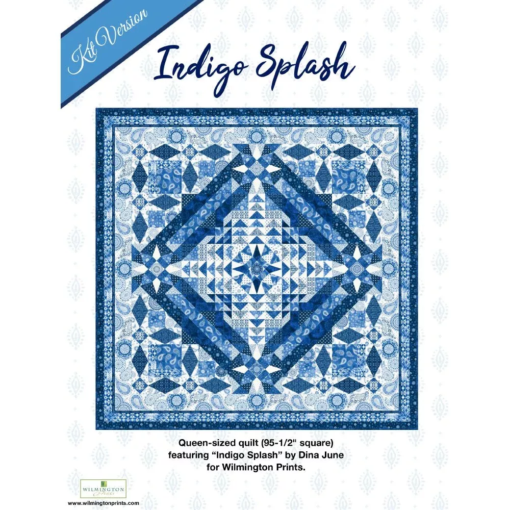 Indigo Splash Quilt Pattern from Wilmington PDF Download