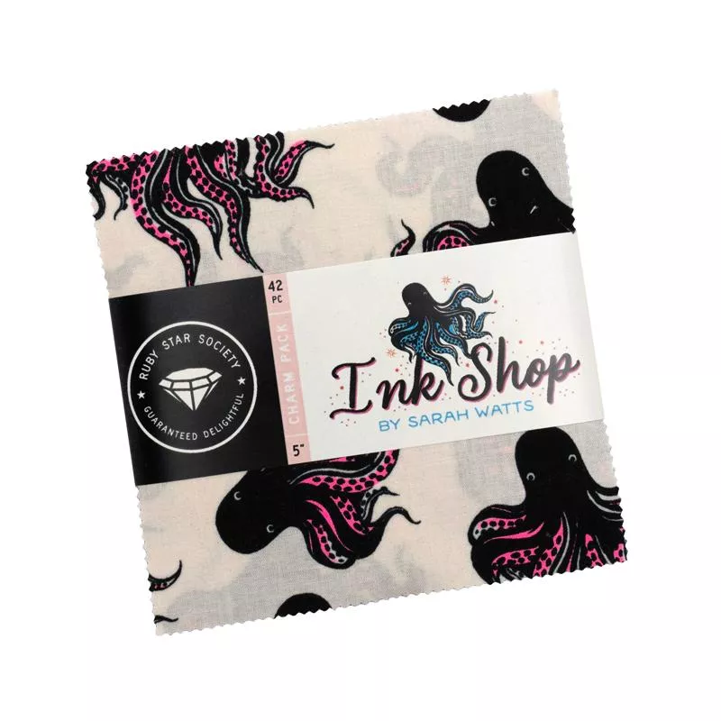 Ink Shop : 5" Squares - Charm Pack - #RS2139PP - Sarah Watts