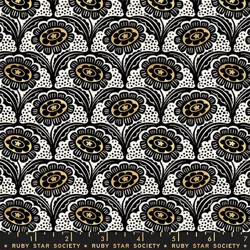 Ink Shop : Scallop Flower Metallic Gold - #RS2140-14M - Sarah Watts